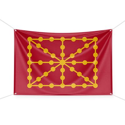 Bandera de Navarra con escudo grande 100*70